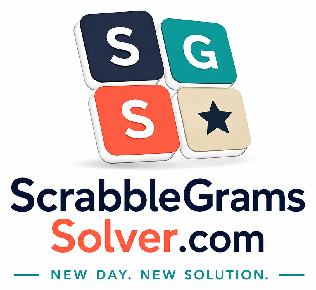 Scrabblegrams solver for today’s word-grid puzzle